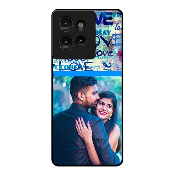 Motorola Edge 50 Custom Glass Phone CaseColorful Love Design