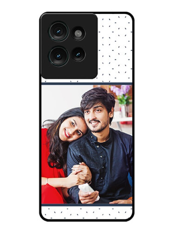 Custom Motorola Edge 50 Custom Glass Phone CasePremium Dot Design