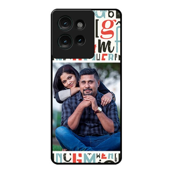 Motorola Edge 50 Custom Glass Phone CaseAlphabet Design
