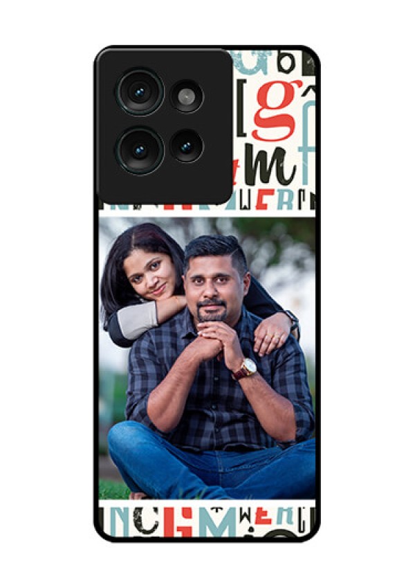 Motorola Edge 50 Custom Glass Phone CaseAlphabet Design