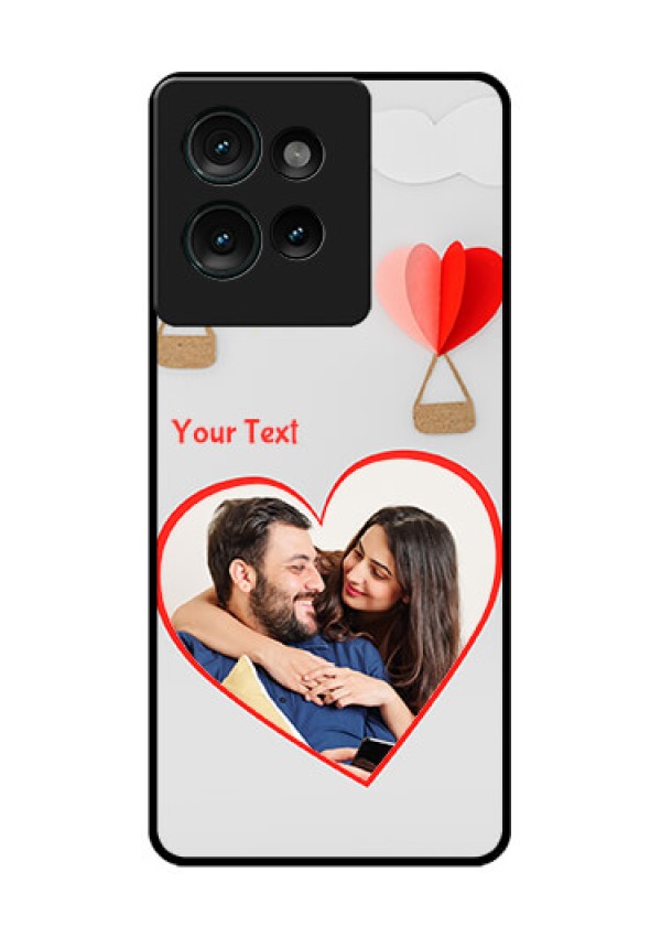 Motorola Edge 50 Custom Glass Phone CaseParachute Love Design