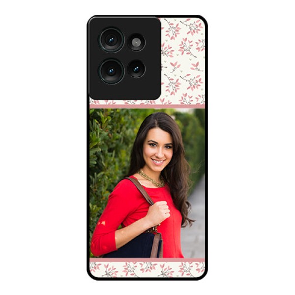 Motorola Edge 50 Custom Glass Phone CaseStunning Floral Design