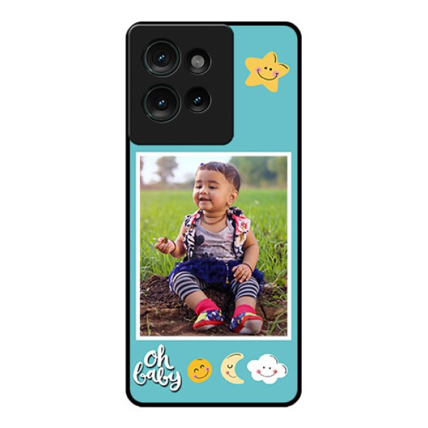 Motorola Edge 50 Custom Glass Phone CaseSmiley Kids Stars Design Motorola Edge 50 Custom Glass Phone CaseSmiley Kids Stars Design