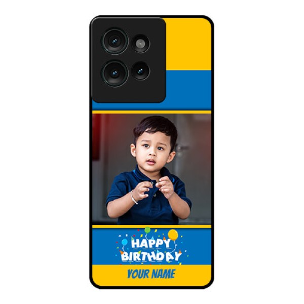 Motorola Edge 50 Custom Glass Phone CaseBirthday Wishes Design