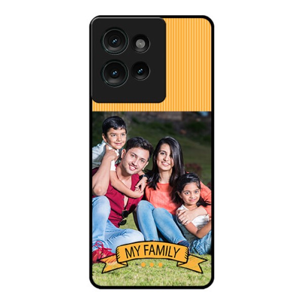 Motorola Edge 50 Custom Glass Phone CaseMy Family Design