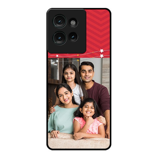 Motorola Edge 50 Custom Glass Phone CaseHappy Family Design