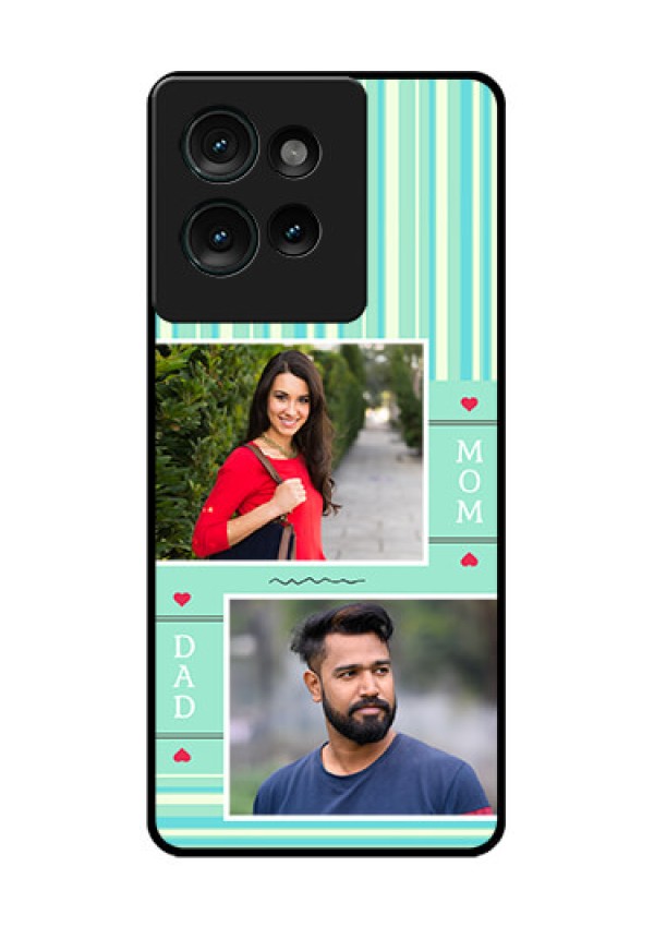 Motorola Edge 50 Custom Glass Phone CaseMom and Dad Pic Design
