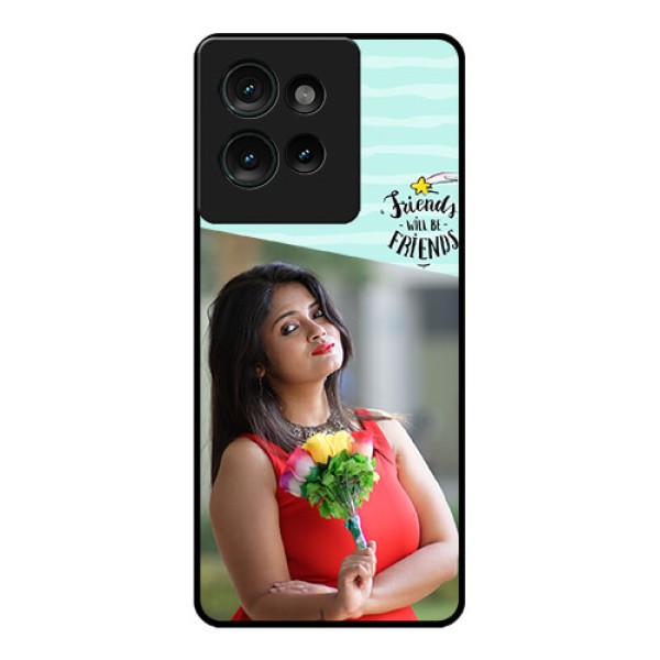 Motorola Edge 50 Custom Glass Phone CaseFriends Picture Icon Design Motorola Edge 50 Custom Glass Phone CaseFriends Picture Icon Design
