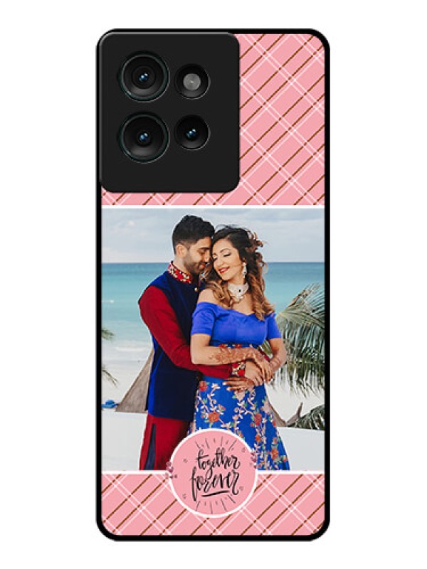 Custom Motorola Edge 50 Custom Glass Phone CaseTogether Forever Design