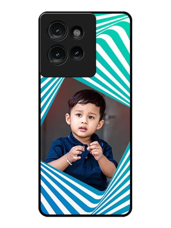 Custom Motorola Edge 50 Custom Glass Phone CaseAbstract Spiral Design