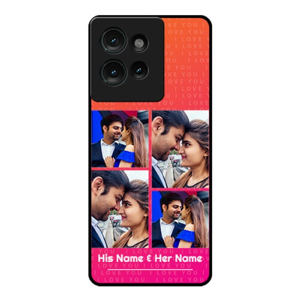 Motorola Edge 50 Custom Glass Phone CaseI Love You Pink Design Motorola Edge 50 Custom Glass Phone CaseI Love You Pink Design