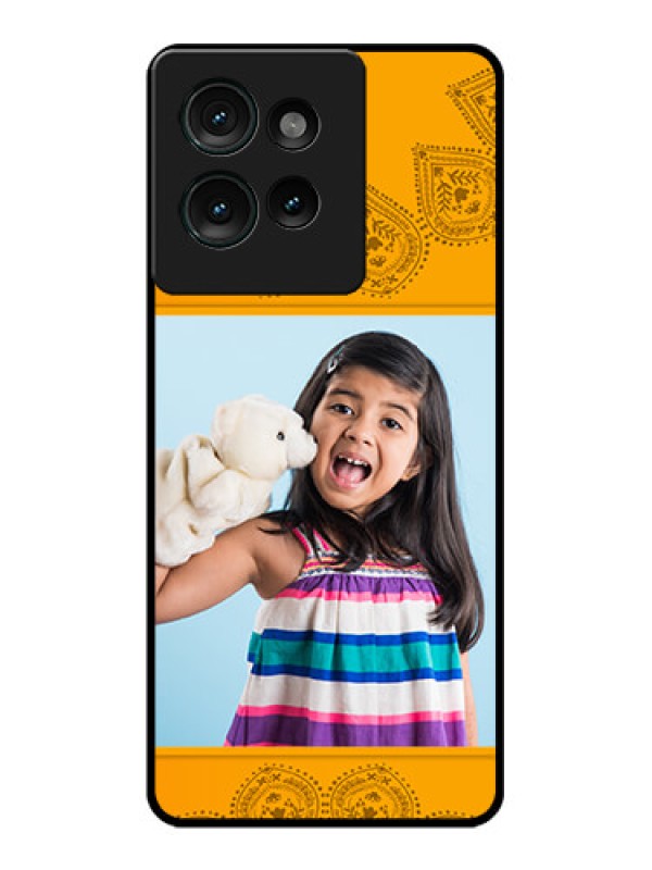 Custom Motorola Edge 50 Custom Glass Phone CasePhoto Wedding Design