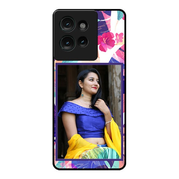 Motorola Edge 50 Custom Glass Phone CaseAbstract Floral Design Motorola Edge 50 Custom Glass Phone CaseAbstract Floral Design