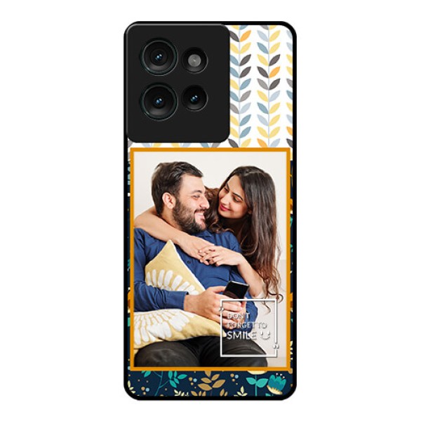 Motorola Edge 50 Custom Glass Phone CasePattern Design