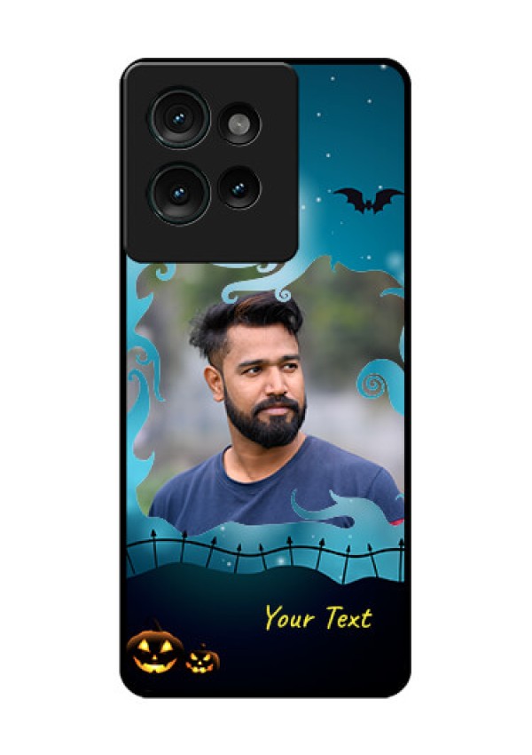 Motorola Edge 50 Custom Glass Phone CaseHalloween Frame Design