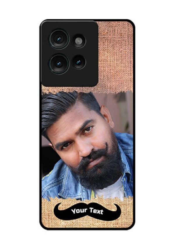 Motorola Edge 50 Custom Glass Phone CaseWith Texture Design