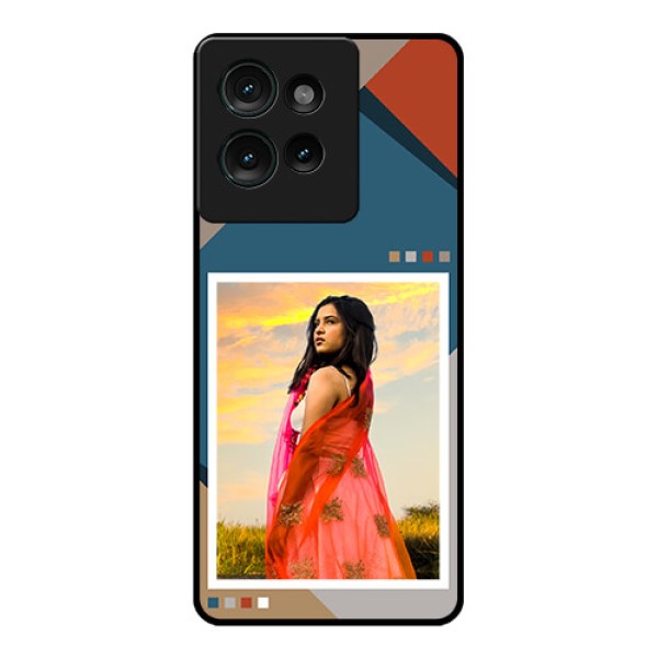 Motorola Edge 50 Custom Glass Phone CaseRetro Color Pallet Design Motorola Edge 50 Custom Glass Phone CaseRetro Color Pallet Design