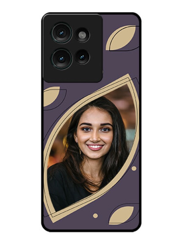 Custom Motorola Edge 50 Custom Glass Phone CaseFalling Leaf Design