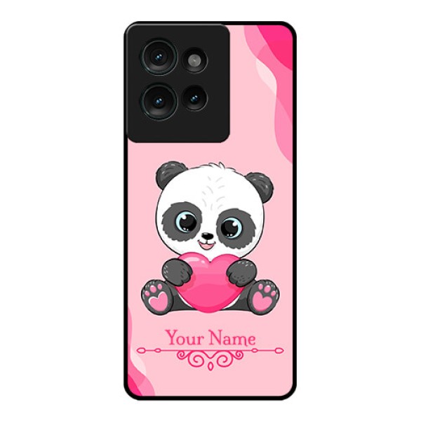 Motorola Edge 50 Custom Glass Phone CaseCute Panda Design