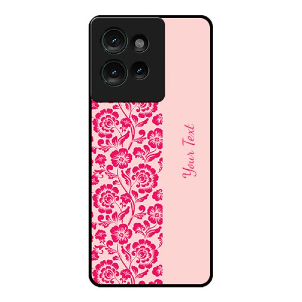 Motorola Edge 50 Custom Glass Phone CaseAttractive Floral Pattern Design Motorola Edge 50 Custom Glass Phone CaseAttractive Floral Pattern Design