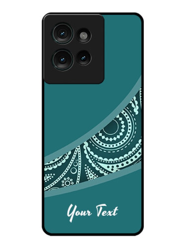 Custom Motorola Edge 50 Custom Glass Phone CaseSemi Visible Floral Design