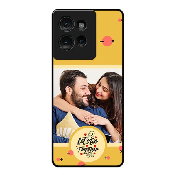Motorola Edge 50 Custom Glass Phone CaseLets Be Together Design Motorola Edge 50 Custom Glass Phone CaseLets Be Together Design
