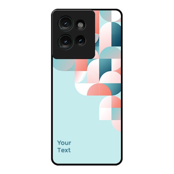 Motorola Edge 50 Custom Glass Phone CaseStylish Semi - Circle Pattern Design Motorola Edge 50 Custom Glass Phone CaseStylish Semi - Circle Pattern Design