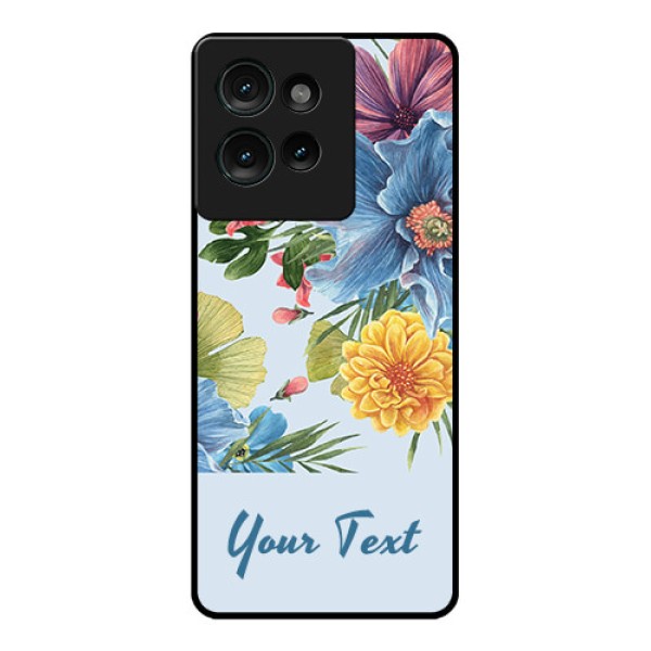 Motorola Edge 50 Custom Glass Phone CaseStunning Watercolored Flowers Painting Design Motorola Edge 50 Custom Glass Phone CaseStunning Watercolored Flowers Painting Design