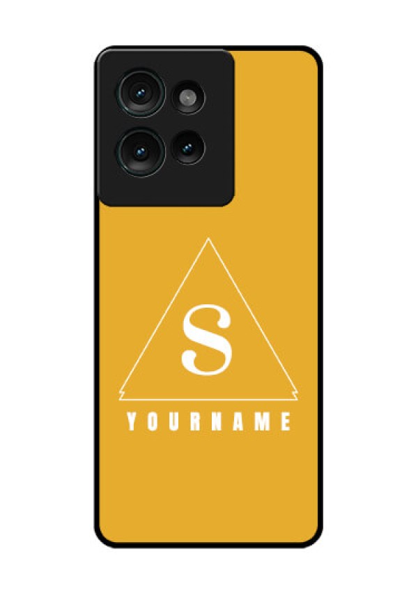 Motorola Edge 50 Custom Glass Phone CaseSimple Triangle Design