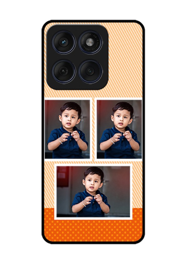 Edge 60 Fusion Custom Glass Phone Case - Bulk Photos Upload Design