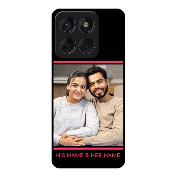 Edge 60 Fusion Custom Glass Phone Case - With Add Text Design