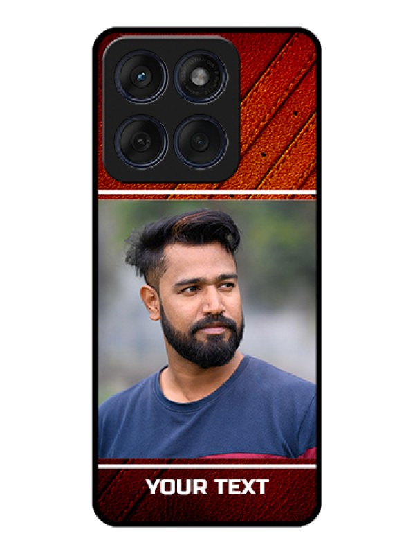 Custom Edge 60 Fusion Custom Glass Phone Case - Leather Phone Case Design