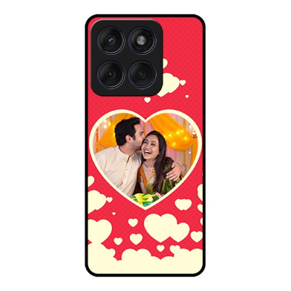 Edge 60 Fusion Custom Glass Phone Case - Love Symbols Phone Cover Design