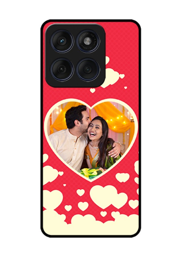 Edge 60 Fusion Custom Glass Phone Case - Love Symbols Phone Cover Design