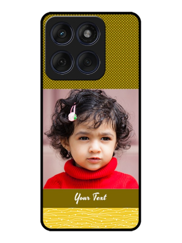 Custom Edge 60 Fusion Custom Glass Phone Case - Simple Green Color Design