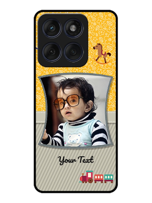 Custom Edge 60 Fusion Custom Glass Phone Case - Baby Picture Upload Design