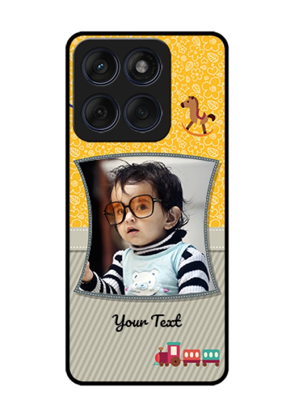 Edge 60 Fusion Custom Glass Phone Case - Baby Picture Upload Design