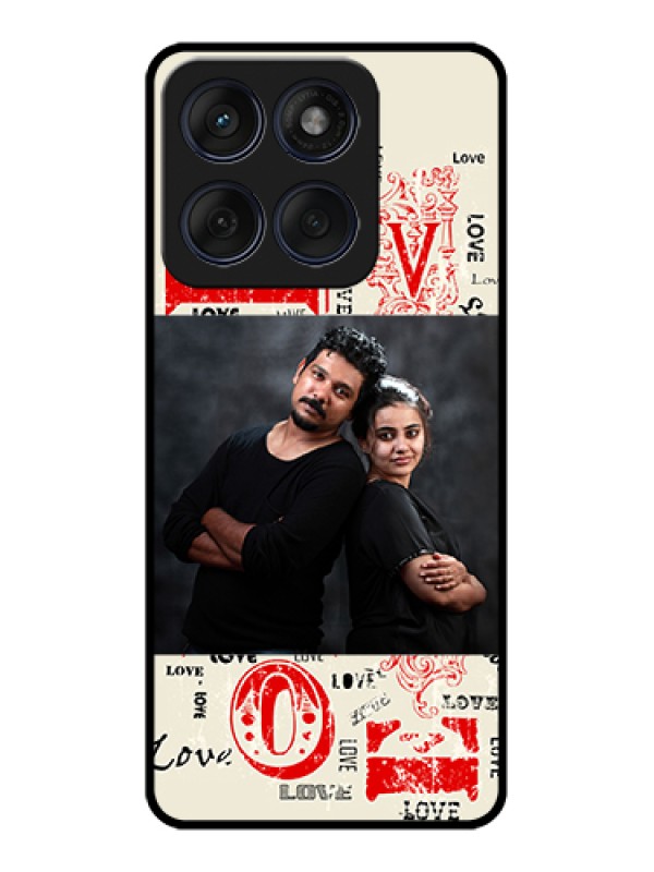 Custom Edge 60 Fusion Custom Glass Phone Case - Trendy Love Design Case