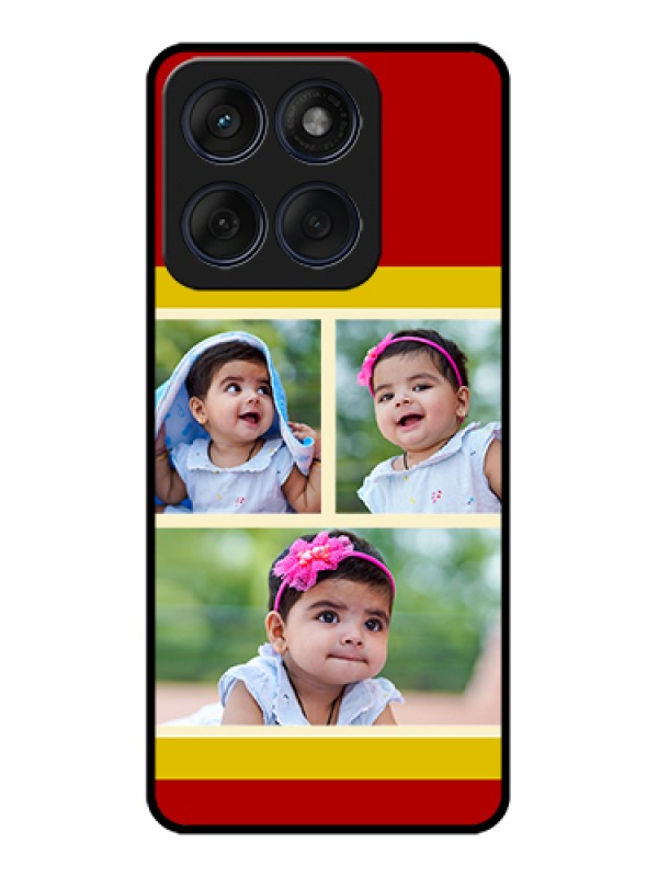 Custom Edge 60 Fusion Custom Glass Phone Case - Multiple Pic Upload Design