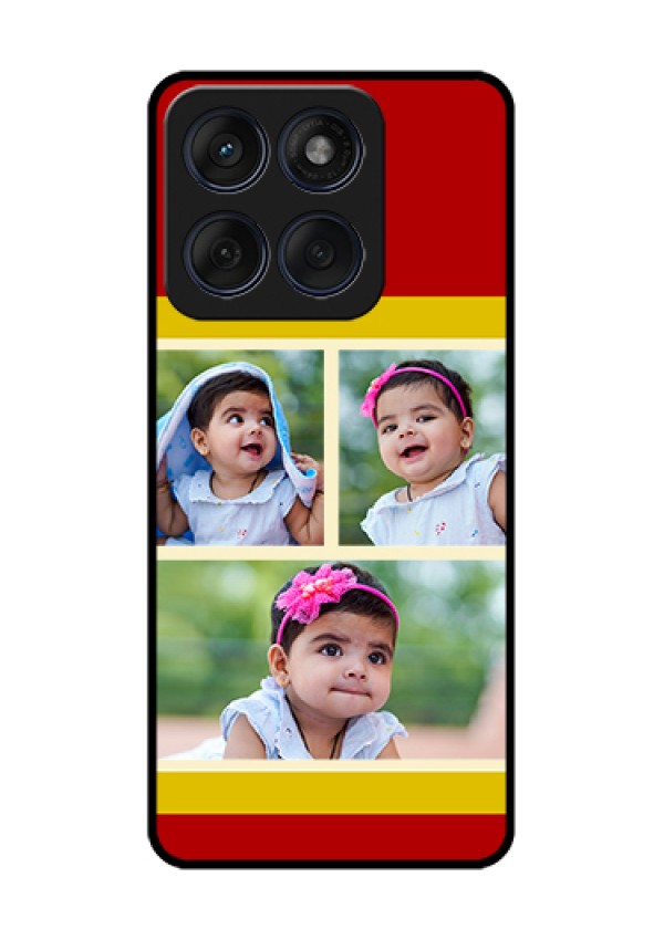 Edge 60 Fusion Custom Glass Phone Case - Multiple Pic Upload Design