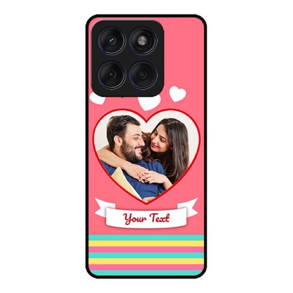 Edge 60 Fusion Custom Glass Phone Case - Love Shapes Doodle Design Edge 60 Fusion Custom Glass Phone Case - Love Shapes Doodle Design