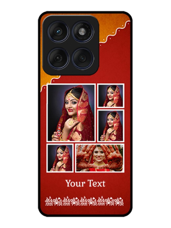 Custom Edge 60 Fusion Custom Glass Phone Case - Wedding Pic Upload Design