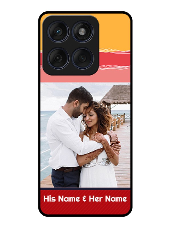 Custom Edge 60 Fusion Custom Glass Phone Case - Colorful Case Design