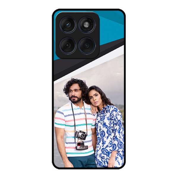 Edge 60 Fusion Custom Glass Phone Case - Simple Pattern Photo Upload Design Edge 60 Fusion Custom Glass Phone Case - Simple Pattern Photo Upload Design