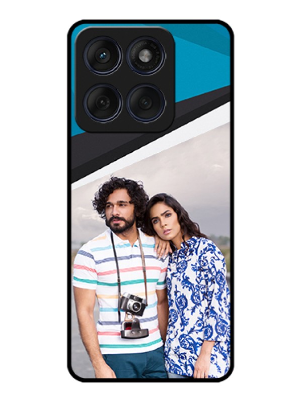 Custom Edge 60 Fusion Custom Glass Phone Case - Simple Pattern Photo Upload Design