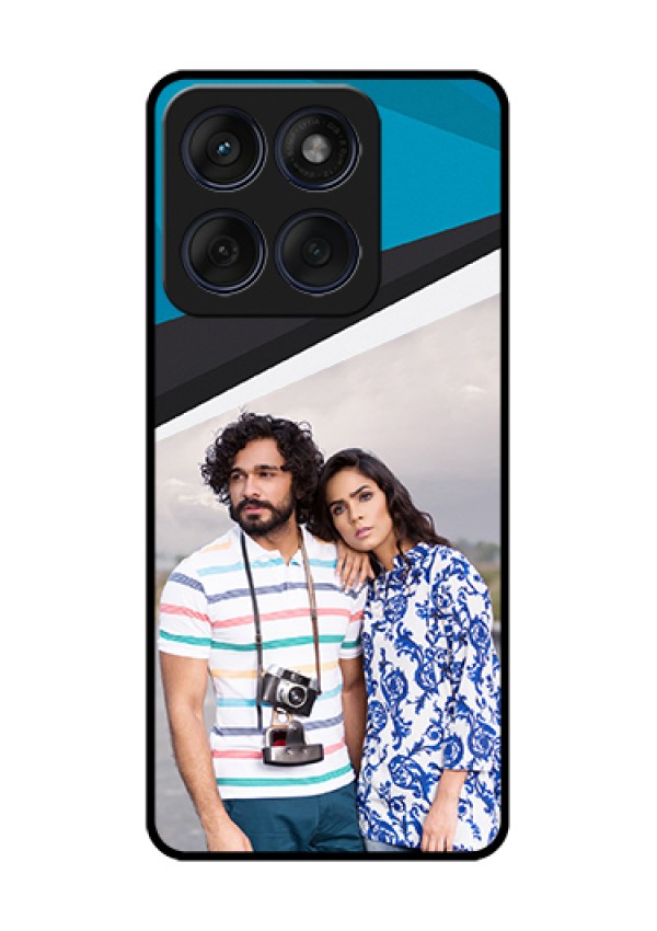 Edge 60 Fusion Custom Glass Phone Case - Simple Pattern Photo Upload Design