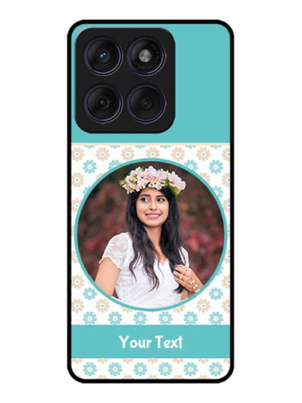 Custom Edge 60 Fusion Custom Glass Phone Case - Beautiful Flowers Design