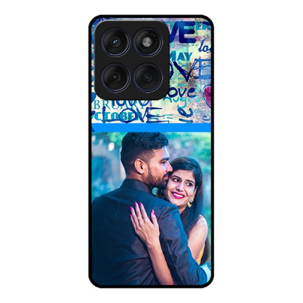 Edge 60 Fusion Custom Glass Phone Case - Colorful Love Design Edge 60 Fusion Custom Glass Phone Case - Colorful Love Design