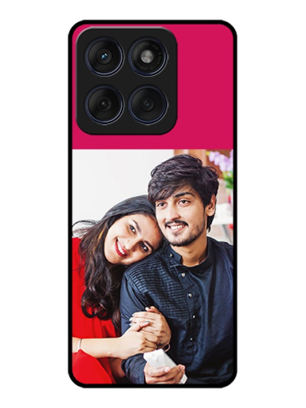 Custom Edge 60 Fusion Custom Glass Phone Case - Anniversary Cover Design