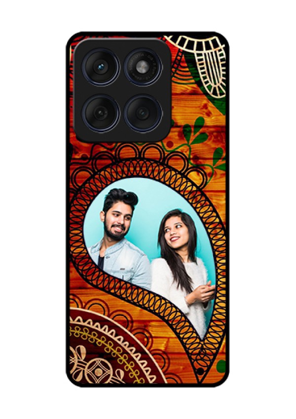 Edge 60 Fusion Custom Glass Phone Case - Abstract Colorful Design